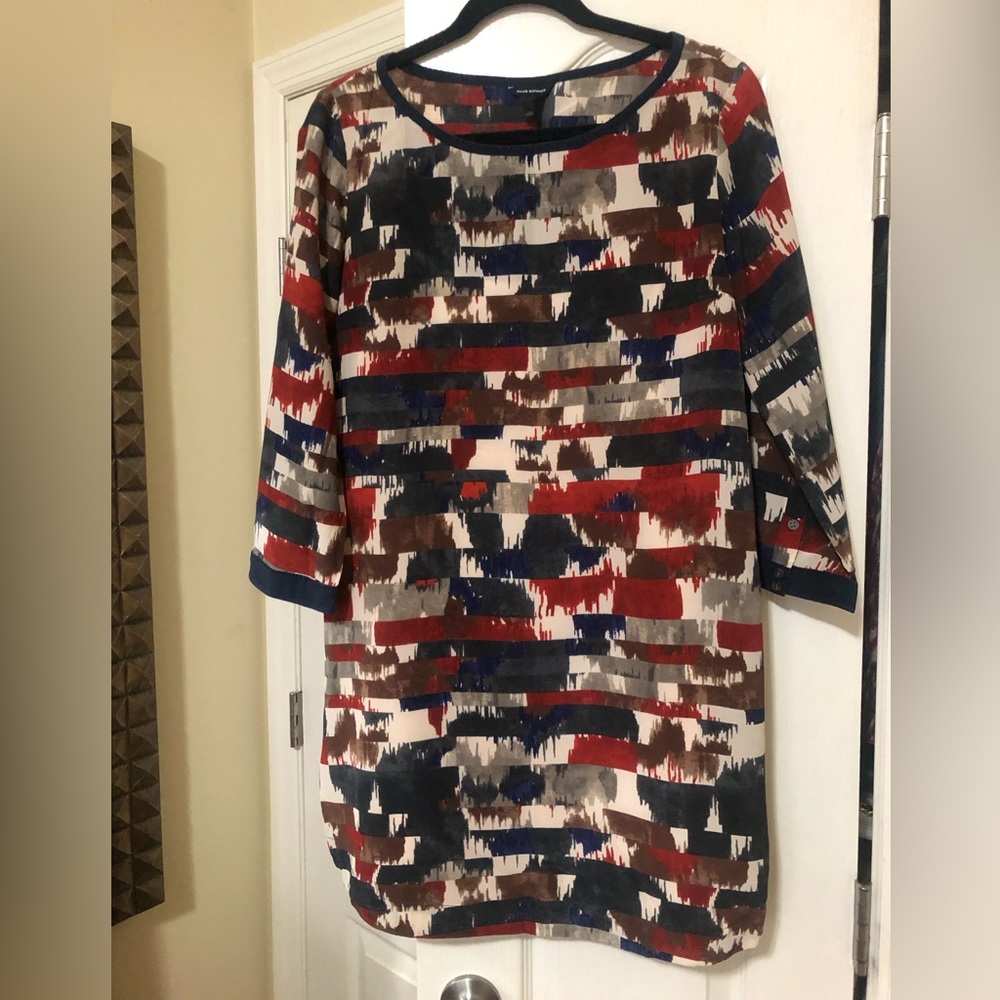 Club Monaco Pullover Scallop Silk Dress in Size 10